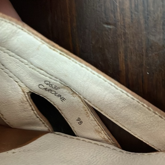 Coach: Caroline (Q632) Strappy Wedges BEACH theme- leather straps- 9B - Picture 3 of 16